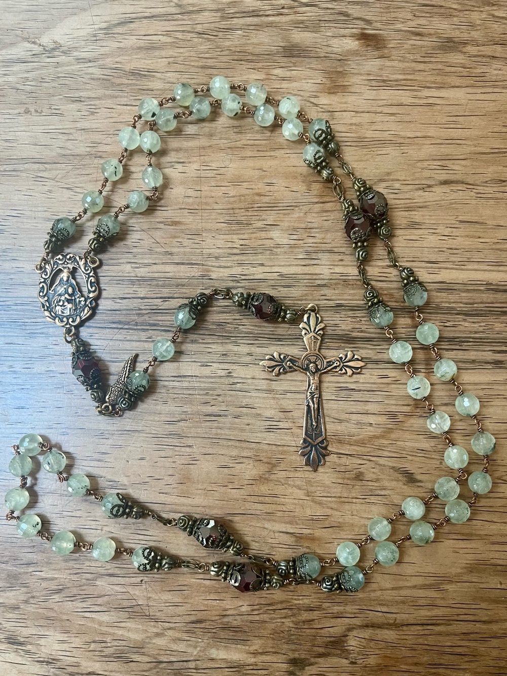 🪽 Seraphym Gemstone and Swarovski Rosary 📿